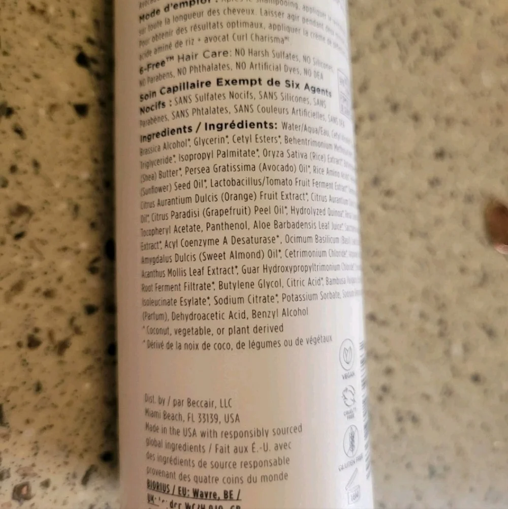 3 Briogeo Curl Charisma Rice Amino + Shea Curl Defining Conditioner Curly Hair